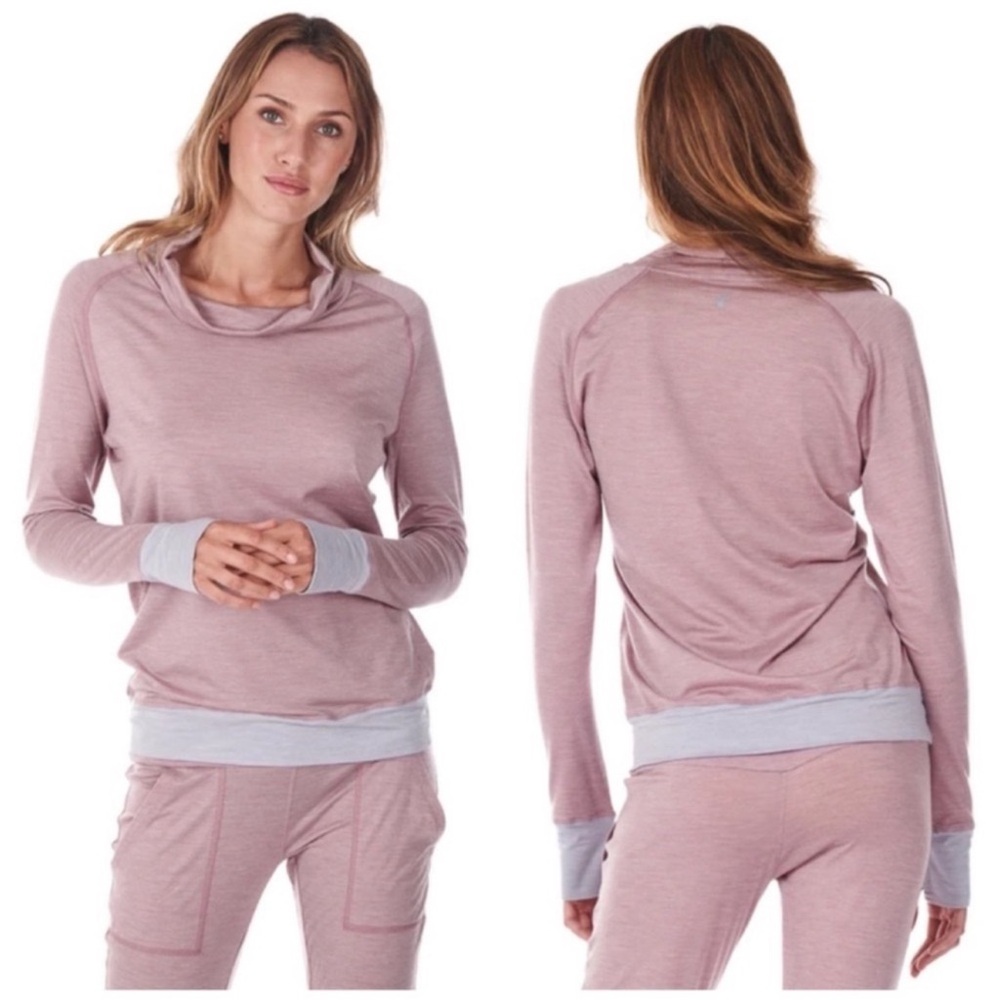 DAGSMEJAN Color Block Featherweight Merino-Blend Top - M